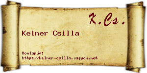 Kelner Csilla névjegykártya